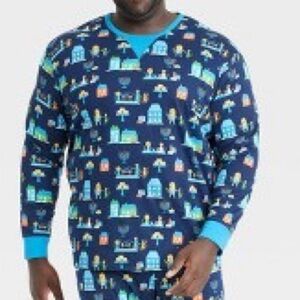 NWOT Target men’s Hanukkah sleepwear‎ pajama top